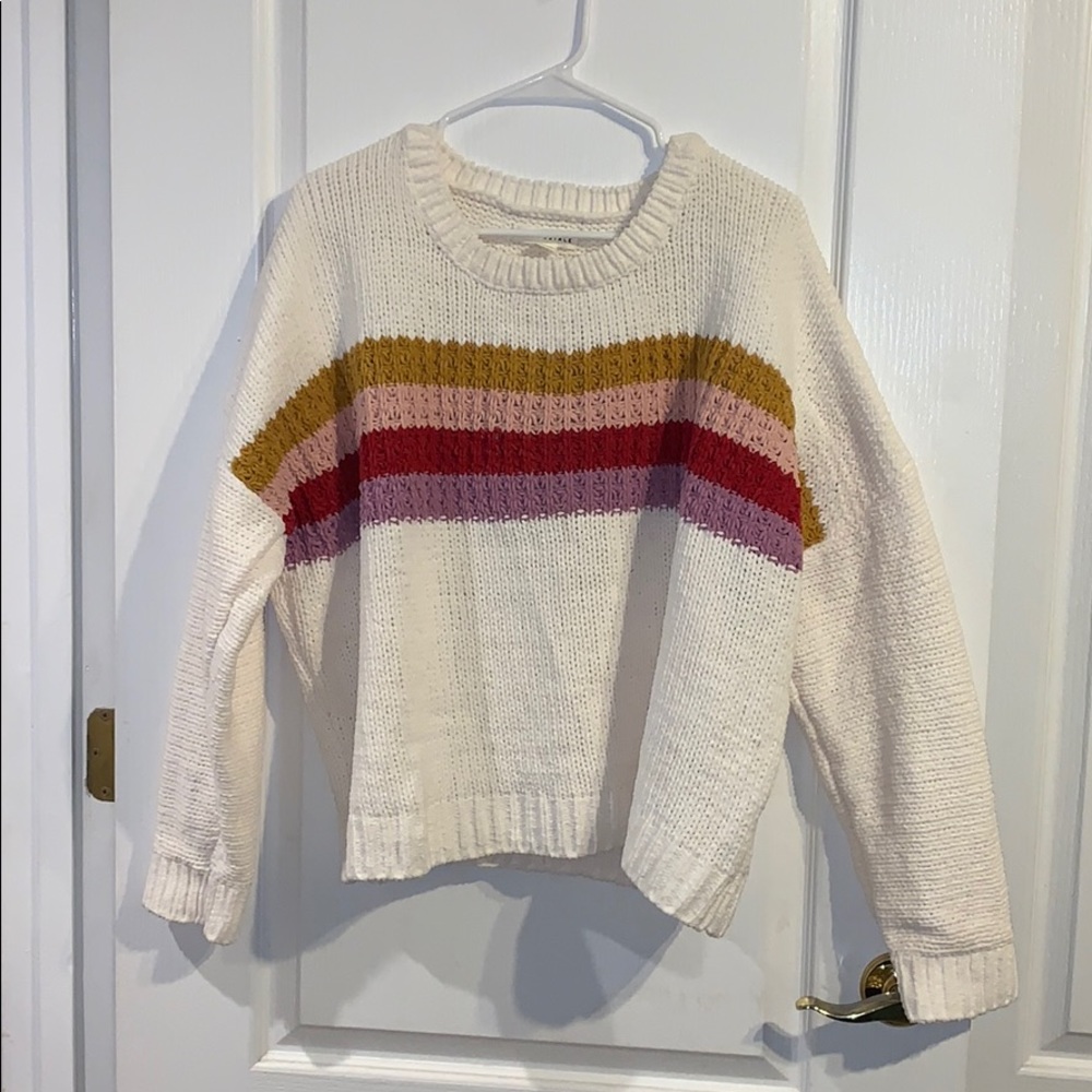 Aéropostale Striped Chenille Sweater